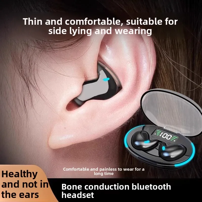 2026 New X55 Bone Conduction Bluetooth Headphones Wireless Open Ear Sport Headphones Lightweight Hanging Earphones — AliExpress 어필리에이트 제품 사진 (평점 4.64)