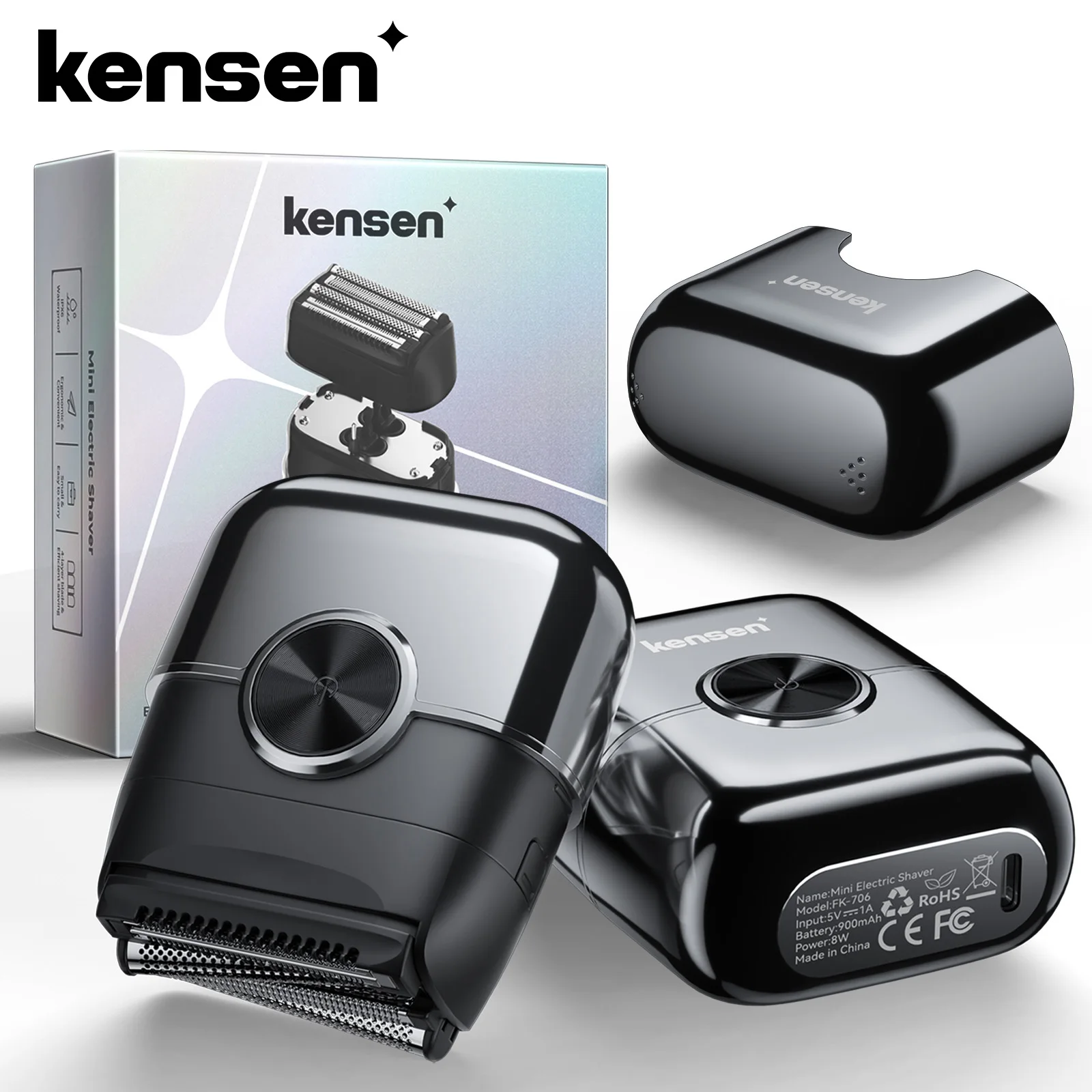 KENSEN S26 4D 플로팅 왕복식 전기면도기 — 종합 1위 (8000RPM·전신 방수) — AliExpress 어필리에이트 제품 사진 (평점 4.84)