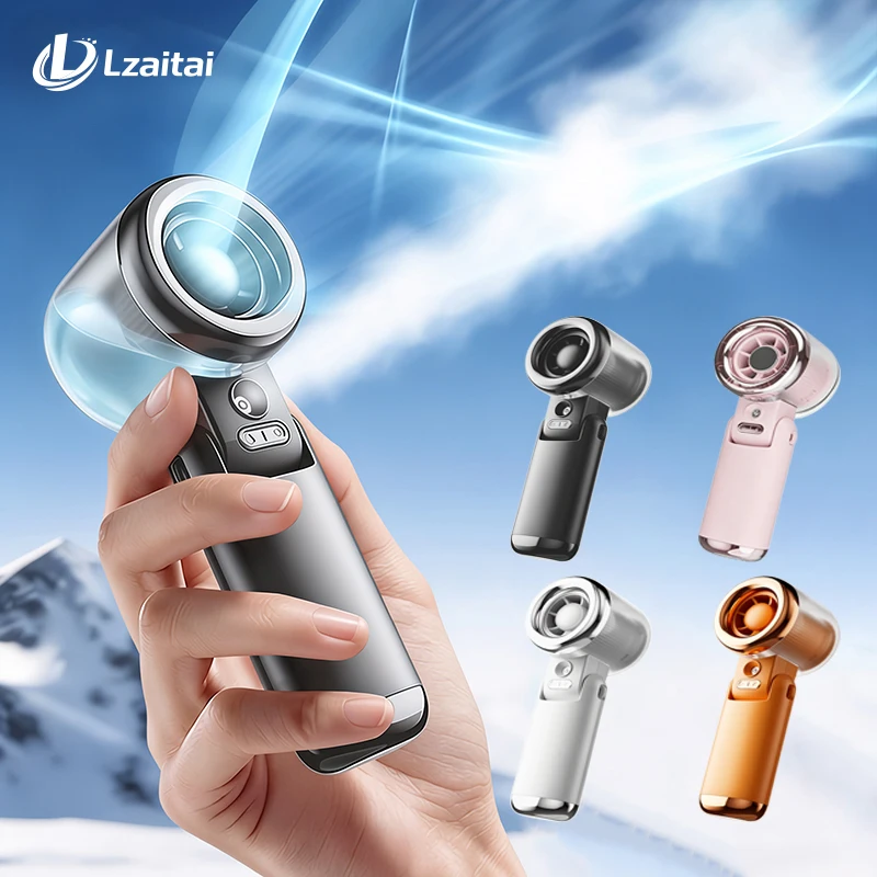 워터 미스트 휴대용 손선풍기 (3600mAh · 5단 · 물안개 분무 · 접이) — 미스트 분무 — AliExpress 어필리에이트 제품 사진 (평점 4.71)