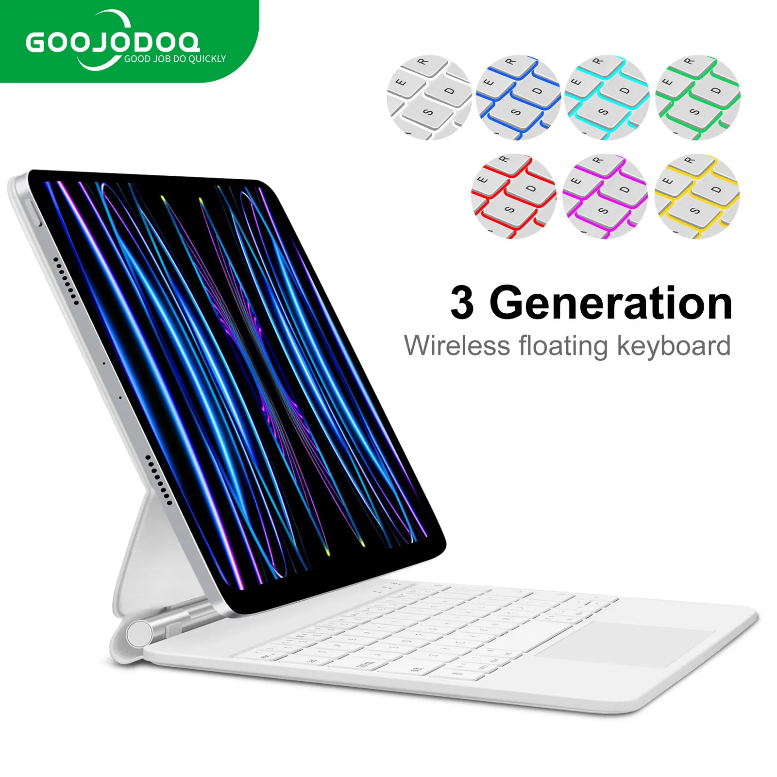 GOOJODOQ Magic Keyboard for iPad Pro 11 2024 Air 4 Air 5 Air 6 for iPad 12.9 10th Generation 6th 5th 4th 3rd Gen Cover Case — AliExpress 어필리에이트 제품 사진 (평점 4.73)