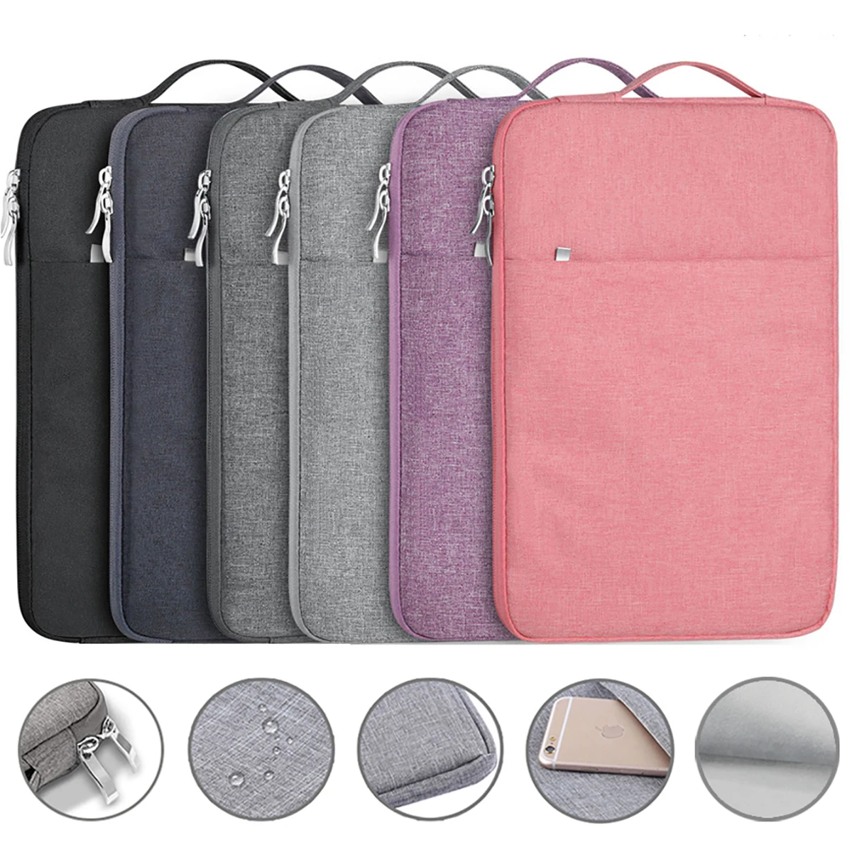 Portable Laptop Sleeve Bag Soft Cover 11 12 13 14 15 15.6 16 Inch for Macbook Huawei Xiaomi HP Dell Lenovo Laptop Sleeve Handbag — AliExpress 어필리에이트 제품 사진 (평점 4.69)